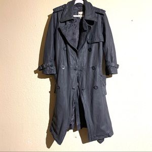Genuine Leather Trench Coat